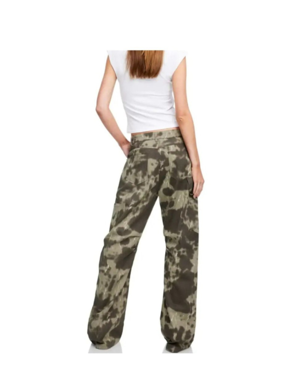 Women's Lioness Wide Leg Pants S Beige Brown Camo from Revolve - Picture 3 of 10